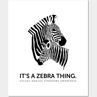 Ehlers Danlos Syndrome It's A Zebra Thing Posters and Art